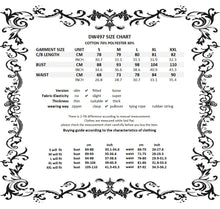 Load image into Gallery viewer, Punk locomotive chain star rebel suspender skirt DW497