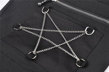 Load image into Gallery viewer, Punk locomotive chain star rebel suspender skirt DW497
