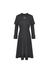 Dark nun cross midi dress DW502
