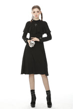 Load image into Gallery viewer, Dark nun cross midi dress DW502