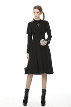 Load image into Gallery viewer, Dark nun cross midi dress DW502