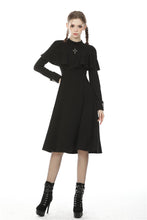 Load image into Gallery viewer, Dark nun cross midi dress DW502