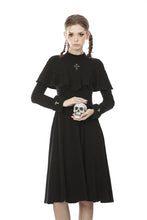 Load image into Gallery viewer, Dark nun cross midi dress DW502