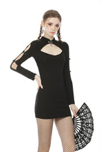 Load image into Gallery viewer, Punk locomotive sexy arm bodycon dress DW503