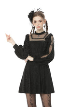 Load image into Gallery viewer, Dreamy princess lace sexy see-through square neck dress DW505