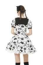 Load image into Gallery viewer, Magic cat sweet cool printed dress DW507