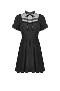 Innocent girl vertical soft short sleeves dress DW509