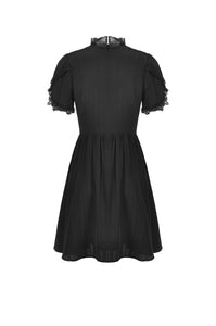 Innocent girl vertical soft short sleeves dress DW509