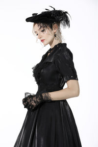 Glamorous sparkling queen lapel party dress DW510