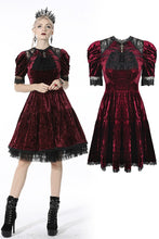 Load image into Gallery viewer, Dead wine frilly neck dress DW513
