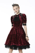 Load image into Gallery viewer, Dead wine frilly neck dress DW513