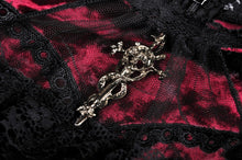 Load image into Gallery viewer, Dead wine frilly neck dress DW513