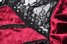 Load image into Gallery viewer, Dead wine frilly neck dress DW513