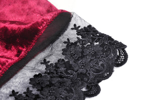 Dead wine frilly neck dress DW513