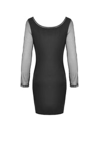 Street fashion lace up chest slim dress DW514