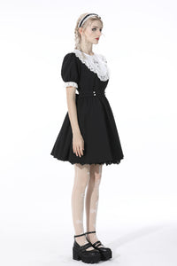 Alice in Wonderland contrast collar dress DW517