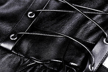 Load image into Gallery viewer, Rebel locomotive girl faux leather strap dress DW519