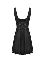 Load image into Gallery viewer, Preppy style pleated lace up back suspenders skirt DW522
