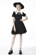 Load image into Gallery viewer, Witch star chest contrast collar dress DW525