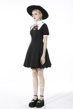 Load image into Gallery viewer, Witch star chest contrast collar dress DW525