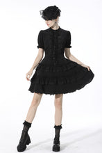 Load image into Gallery viewer, Gothic princess vertical layered shirtwaist dress DW528
