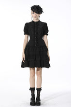 Load image into Gallery viewer, Gothic princess vertical layered shirtwaist dress DW528