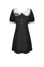 Load image into Gallery viewer, Gothic lolita lace-trim rabbit ear dress DW531