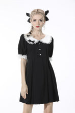 Load image into Gallery viewer, Gothic lolita lace-trim rabbit ear dress DW531