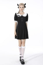Load image into Gallery viewer, Gothic lolita lace-trim rabbit ear dress DW531