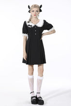 Load image into Gallery viewer, Gothic lolita lace-trim rabbit ear dress DW531