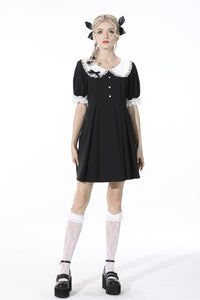 Gothic lolita lace-trim rabbit ear dress DW531