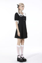 Load image into Gallery viewer, Gothic lolita lace-trim rabbit ear dress DW531