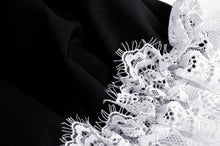 Load image into Gallery viewer, Gothic lolita lace-trim rabbit ear dress DW531