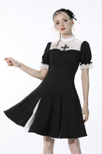 Load image into Gallery viewer, Gothic dead cross short-sleeves dress  DW532