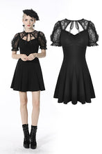 Load image into Gallery viewer, Sexy lady fake two pieces lace puff sleeves dress DW537