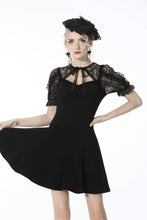 Load image into Gallery viewer, Sexy lady fake two pieces lace puff sleeves dress DW537