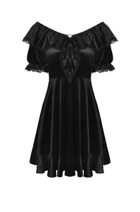 Sexy ruffle off Shoulder velvet dress DW538