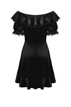 Load image into Gallery viewer, Sexy ruffle off Shoulder velvet dress DW538