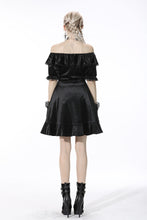 Load image into Gallery viewer, Sexy ruffle off Shoulder velvet dress DW538