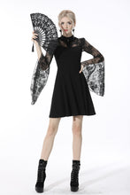 Load image into Gallery viewer, Gothic sexy exaggerated lace sleeves mini dress DW540