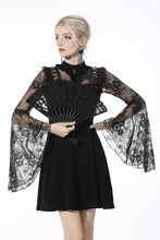 Load image into Gallery viewer, Gothic sexy exaggerated lace sleeves mini dress DW540