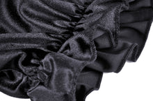 Load image into Gallery viewer, Gothic lady off shoulder velvet black party dress DW541BK