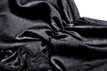 Load image into Gallery viewer, Gothic lady off shoulder velvet black party dress DW541BK