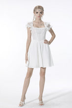Load image into Gallery viewer, Angelic Beauty white cross chest square neck mini dress DW547