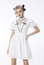 Load image into Gallery viewer, Soulless princess white puff sleeves dress DW548