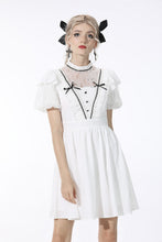 Load image into Gallery viewer, Soulless princess white puff sleeves dress DW548