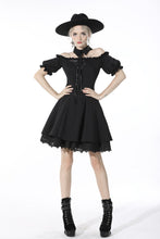 Load image into Gallery viewer, Gothic Lolita hang neck off shoulder dress  DW560