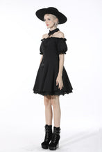 Load image into Gallery viewer, Gothic Lolita hang neck off shoulder dress  DW560