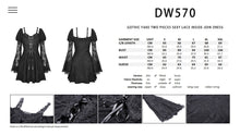Load image into Gallery viewer, Gothic fake two pieces sexy lace inside join dress DW570
