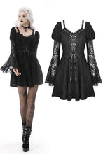 Load image into Gallery viewer, Gothic fake two pieces sexy lace inside join dress DW570